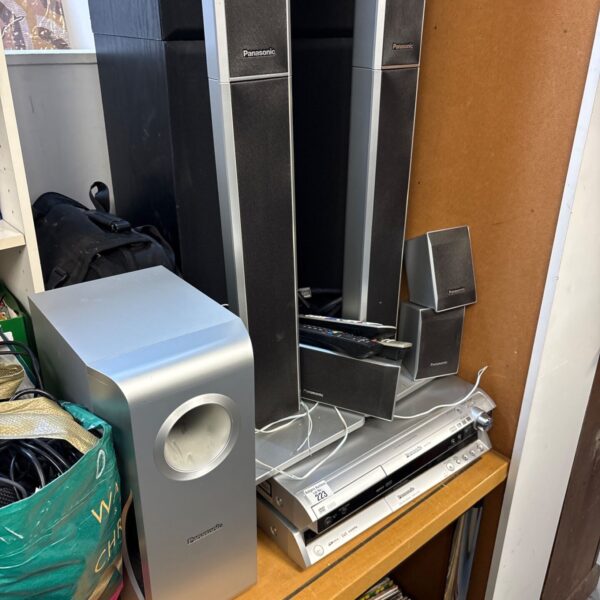 Panasonic SB home theatre system with speakers, subwoofer and DVD recorder