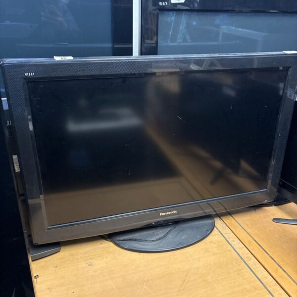 Panasonic Viera 32 inch LCD TV front view.