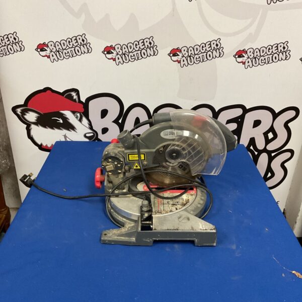 Performance Power compound mitre saw for woodworking and DIY projects.