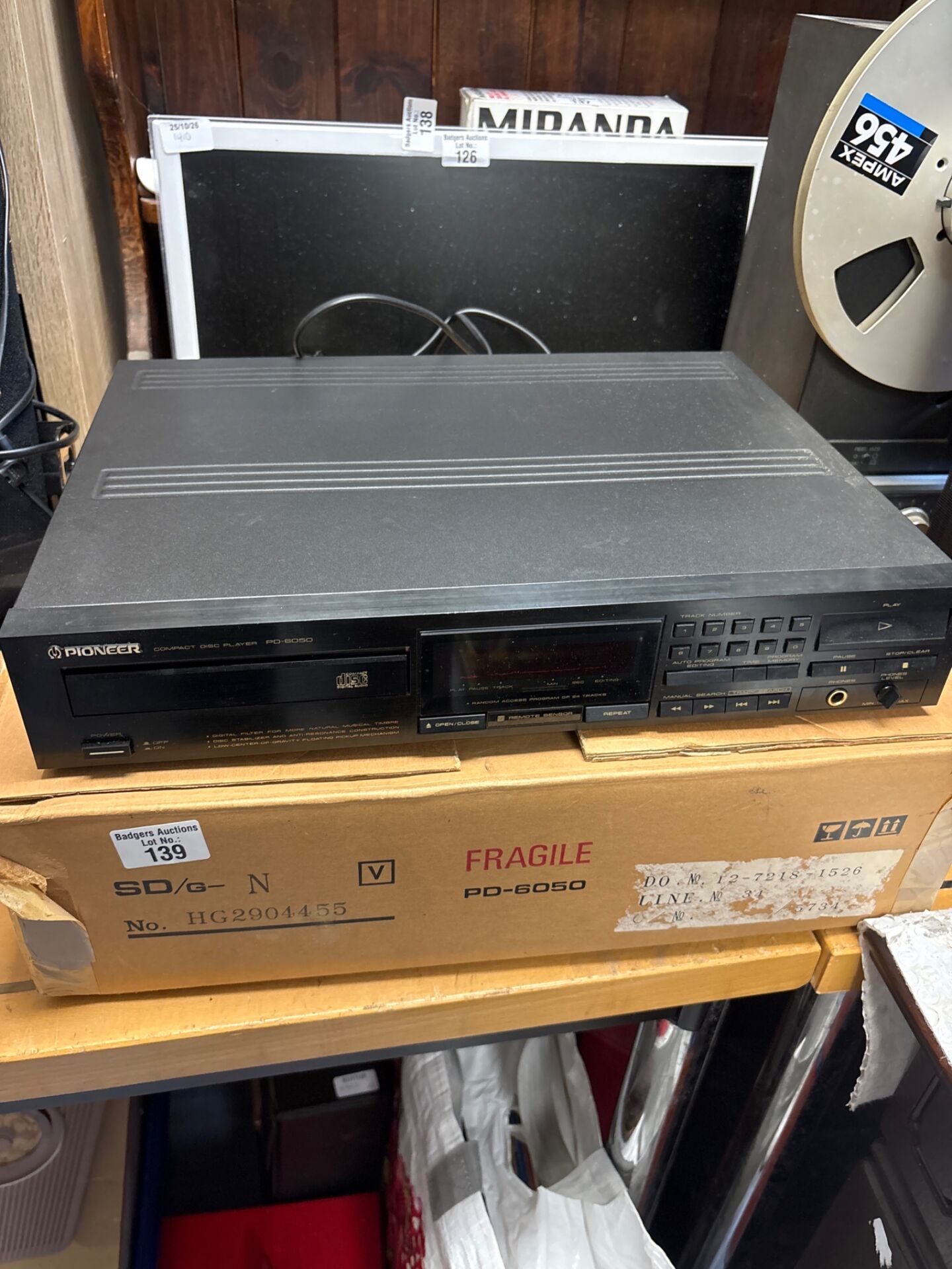 139 Pioneer compact disc player PD – 6050