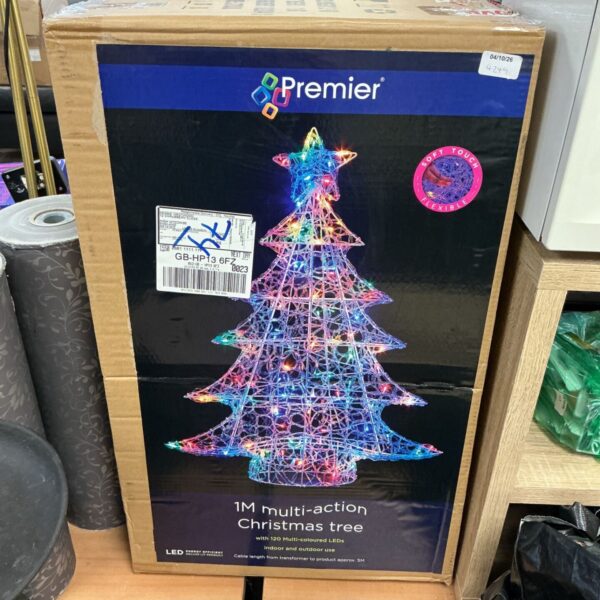 Premier 1m multi-action Christmas tree lights, model GB-HP.