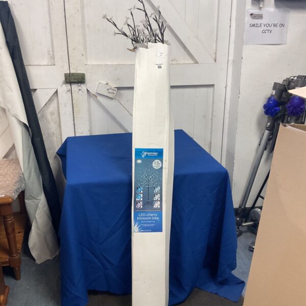 Premier LED cherry blossom tree with branches emerging from its white box