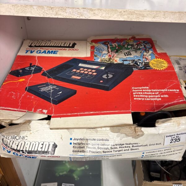 Worn original box for Prinztronic Tournament Colour Programmable 2000 TV Game console