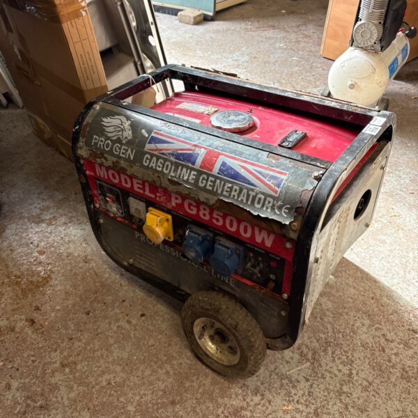 Pro Gen PG8500W portable gasoline generator in used condition.