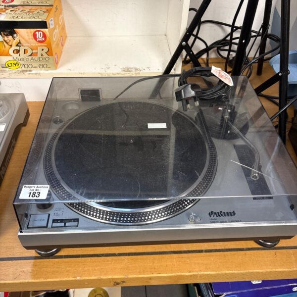 Vintage Pro Sound L64AA direct drive turntable for sale.