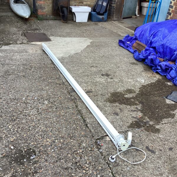 Used electric projector screen, 9ft wide, for home cinema.