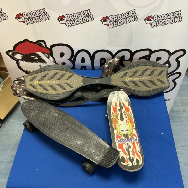 Blue Ripstik board for carving and street skating.