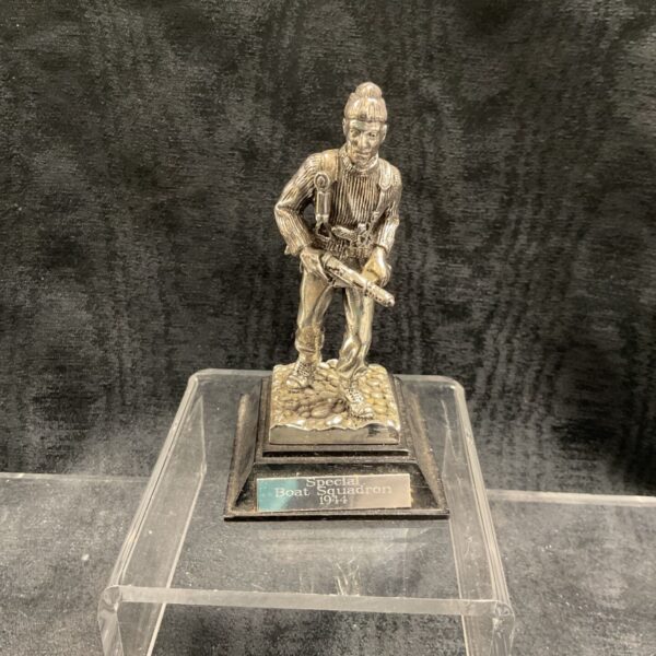 Royal Hampshire pewter SBS figure from 1944, detailed military collectible.