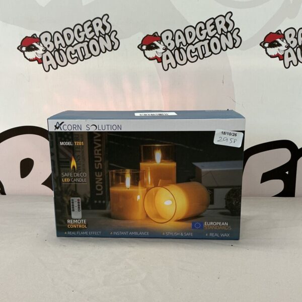 Safe Deco LED candle model TZ01 in original packaging.
