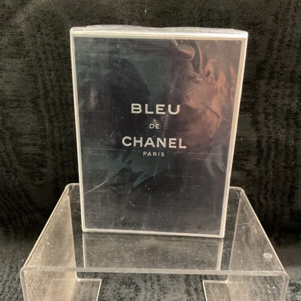 Front of sealed Chanel Bleu de Chanel Paris carton in shrink wrap