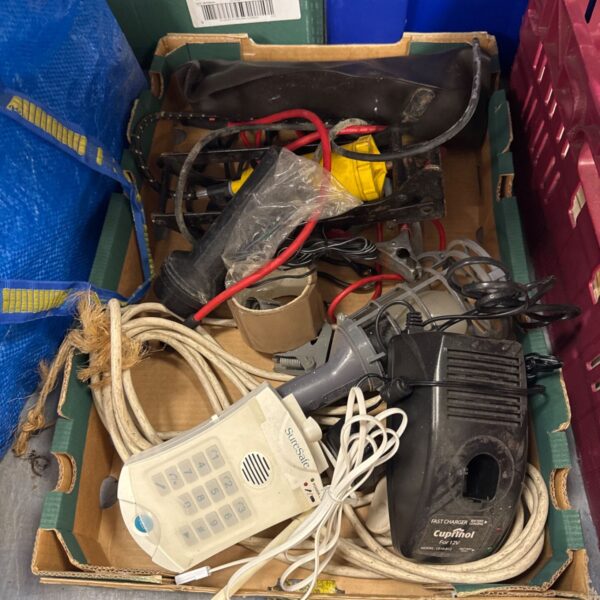 Shed clearance lot featuring a SureSafe keypad and electrical wiring.
