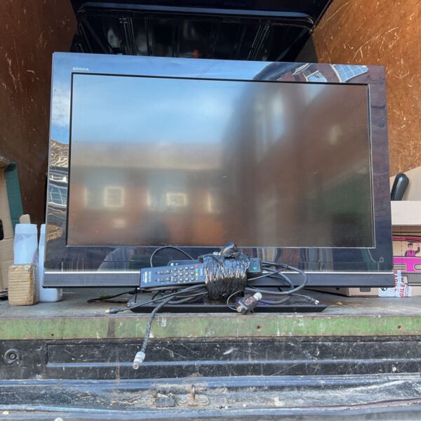 Sony Bravia 32 inch LCD television with remote control.