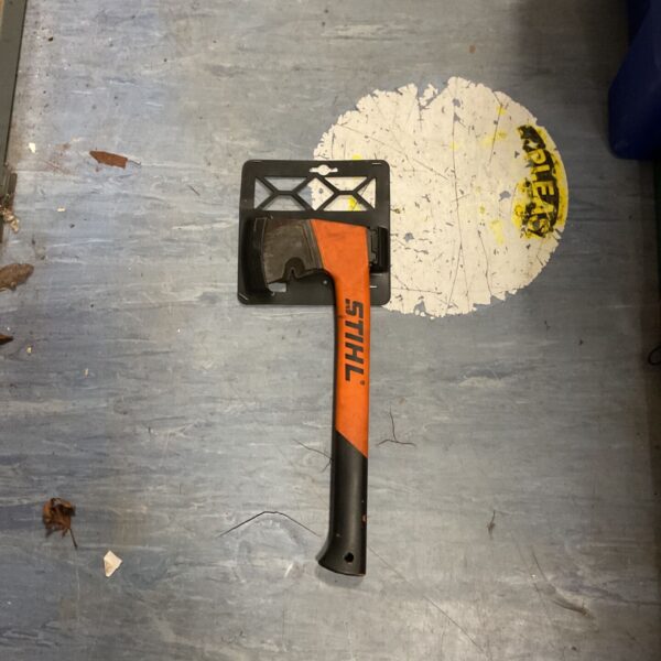Sthil AX 6 P forestry hatchet with steel head and ergonomic handle.