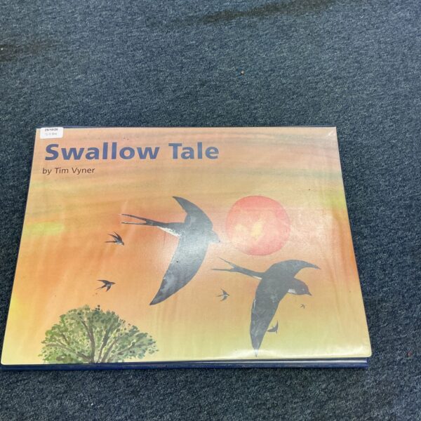 Cover of Swallow Tale by Tim Vyner showing swallows at sunset