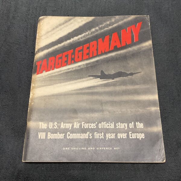 Vintage “Target Germany” book detailing WWII US Army Air Force history.