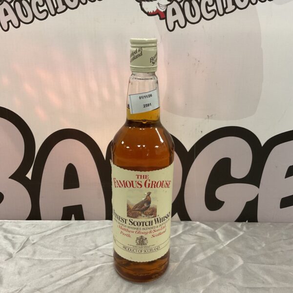 Sealed 75cl bottle of The Famous Grouse Finest Scotch Whisky with cream label
