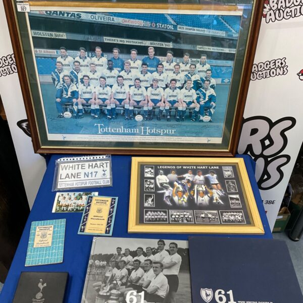 Vintage Tottenham Hotspur team photograph in Holsten kit.