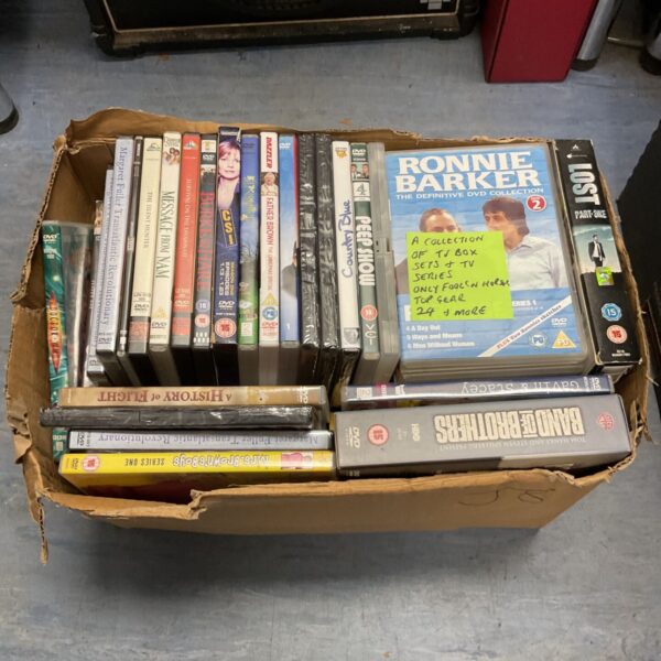 Collection of TV box sets and DVDs including Only Fools and Horses.