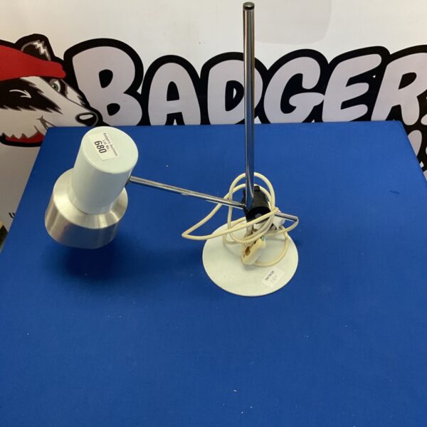Vintage 1960s Italian cantilever desk lamp with chrome finish.