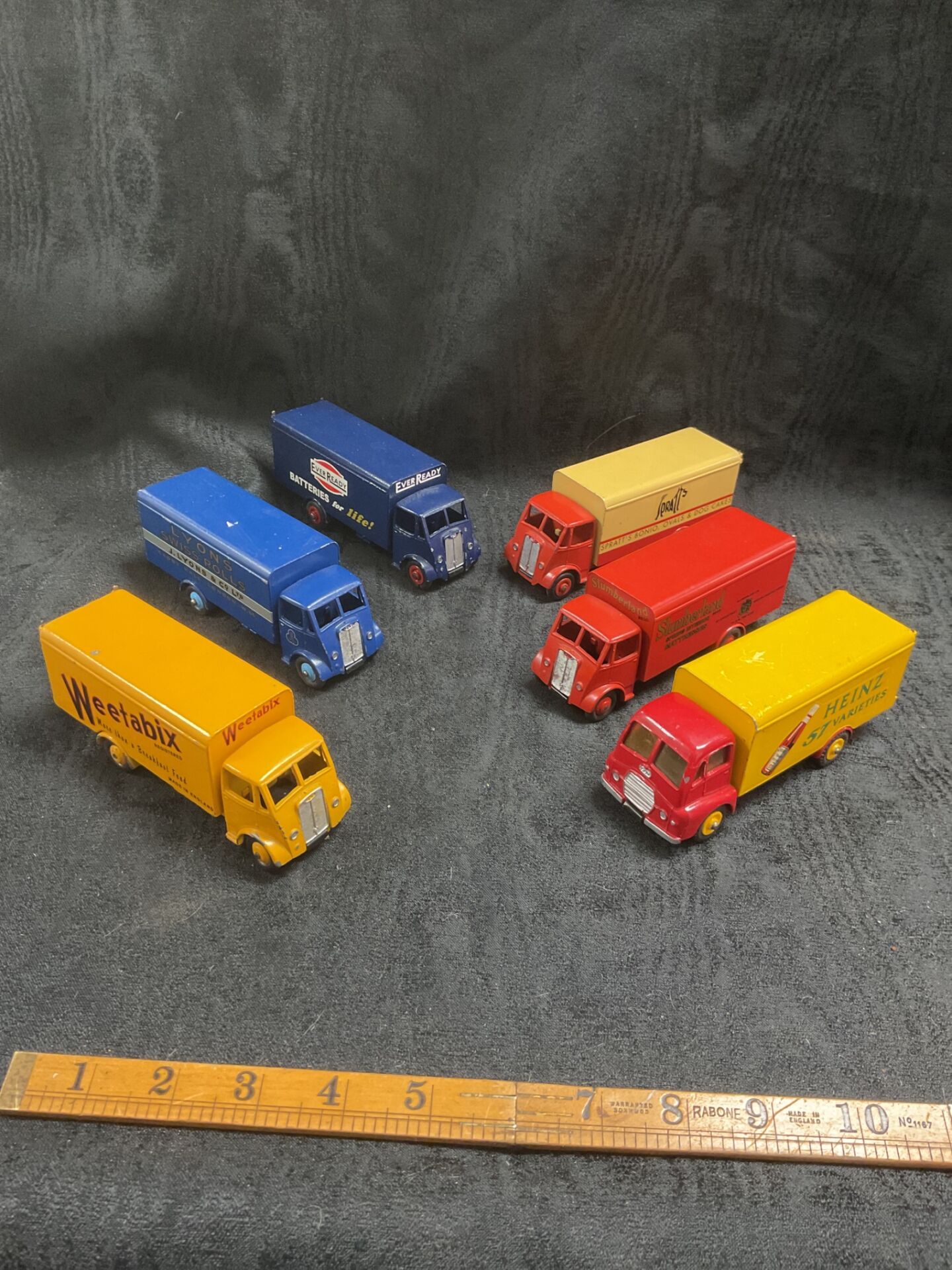 951 Six Vintage Dinkey Foden and a Guy Advertising Lorries