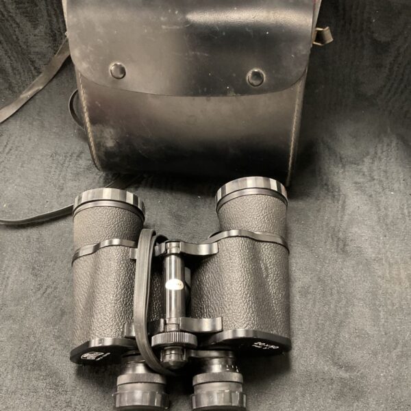 Vintage Mark Scheffel 20x50 binoculars with leather case.