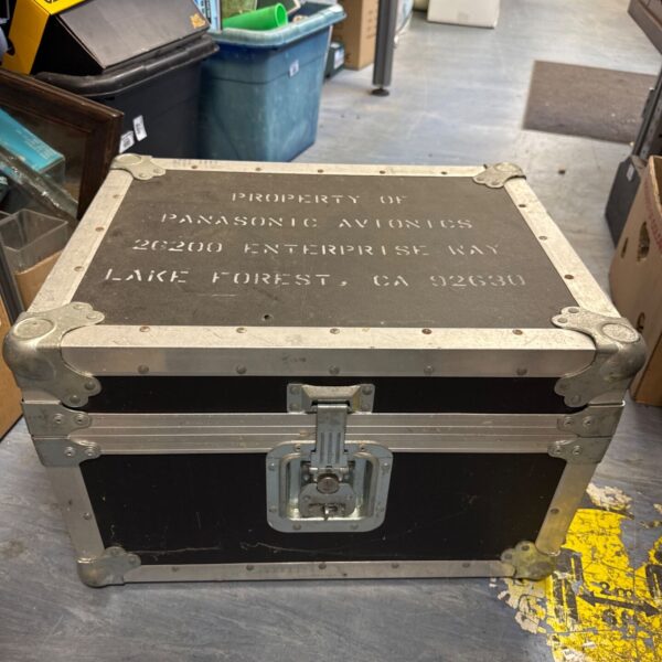 Heavy duty Wilson flight case for equipment protection.