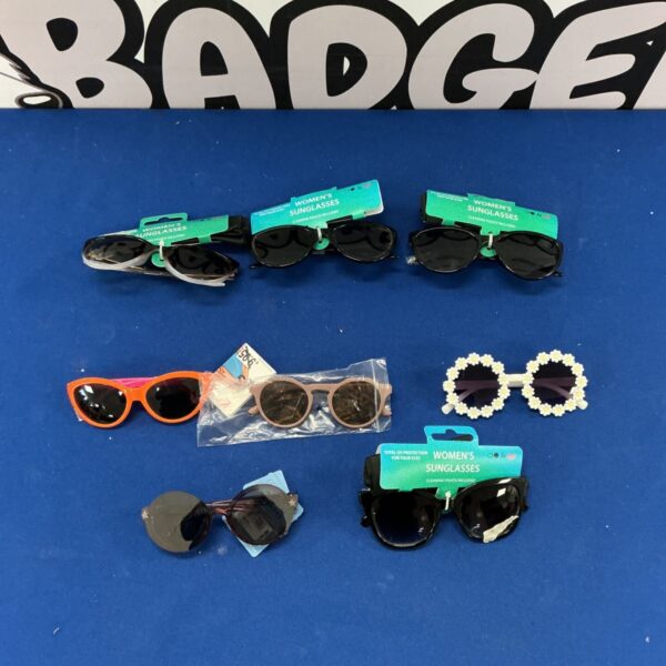 Women’s sunglasses lot, stylish eyewear for summer.
