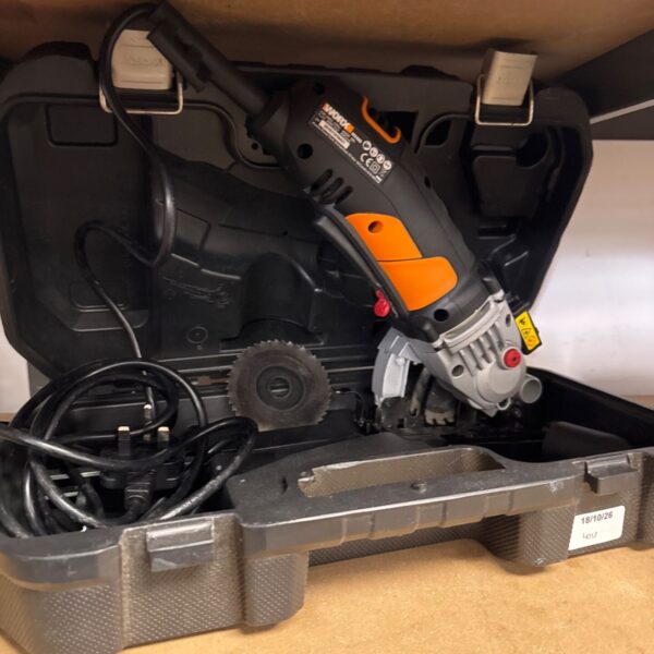 Worx WX426 compact circular saw, a used power tool for DIY projects.